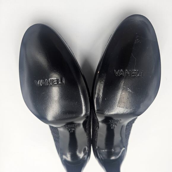 Vaneli Size 7.5N Dayle Vintage Black Classic Pump Woven T'moro Eprint Comfort - Picture 9 of 10